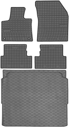 OEM Juego De Alfombrillas De Goma Para Coche Y Alfombrilla Para Maletero Para Peugeot 3008 Ii Crossover (desde Noviembre De 2016 Hasta 2024)