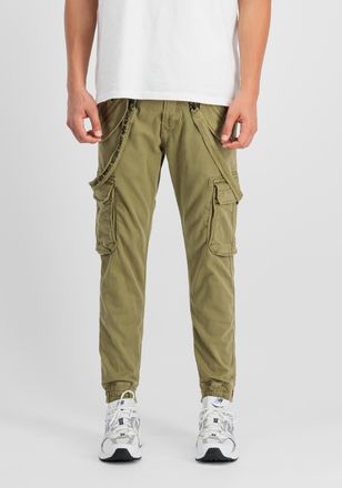 Alpha Industries Cargohose ALPHA INDUSTRIES Utility Pant, Herren, Gr. 32, Normalgr&ouml;ssen, gr&uuml;n (olive), Obermaterial: 98% Baumwolle, 2% Elastan; Futter: 100% Baumwolle,