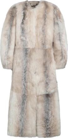 Fendi Pelliccia Corto - Dames - Mantel - Wit - S - Jassen
