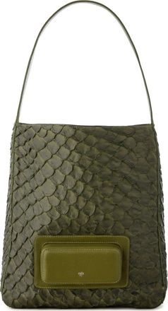 MISCI Borsa a spalla con dettaglio intrecciato - Verde