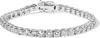 House of Brilliance 14K White Gold 12.00 Cttw Lab Grown Round Diamond Classic Tennis Bracelet at Nordstrom