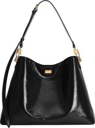 Dolce & Gabbana Black Vittoria Large Shoulder Bag
