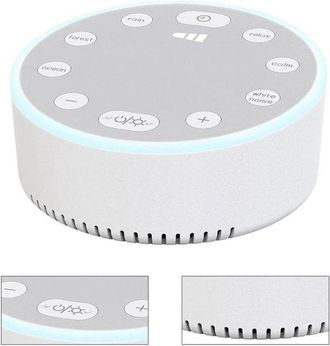 No Brand Dispositivo Port&aacute;til Recargable Para Ayudar Al Beb&eacute; A Dormir, Con 6 Sonidos Relajantes, Ruido Blanco Y Luz Nocturna, Funciona Con Pilas