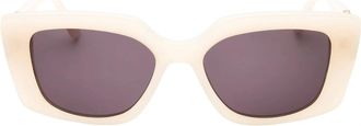 Karl Lagerfeld Womens Karl Lagerfeld Milk White Sunglasses - Size: ONE size