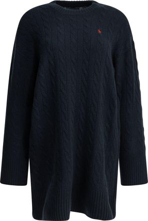 Polo Ralph Lauren korte gebreide jurk met logo