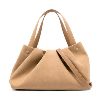 Themoir&egrave; Shoulder Bags, female, Brown, Size: ONE SIZE Athena Suede Bag