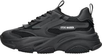 Steve Madden Possession Sneaker - Dames - Sneakers - Zwart - 41 EU - Schoenen