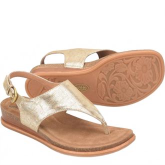 S&ouml;fft Womens Penelope Sandal In Gold