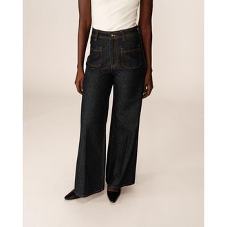 Grace & Mila Jeans met hoge taille en opgestikte zakken JUNE