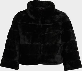 Gorski Lamb Shearling Bolero Jacket