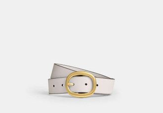 Coach Oval Buckle Belt, 32mm