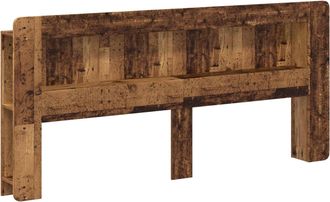 vidaXL Cabecero Con Armario Madera Envejecida Madera De Ingenier&iacute;a Vidaxl