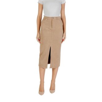 Only Midi Skirts, female, Beige, Size: S Midi Skirt
