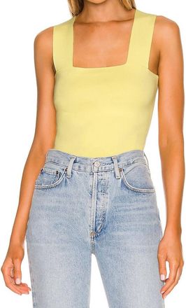 525 america Wide Strap Square Neck Tank Top In Margarita