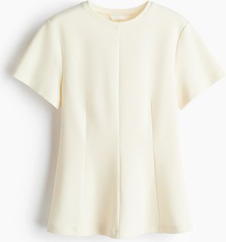 H&M Tailliertes Shirt - Yellow