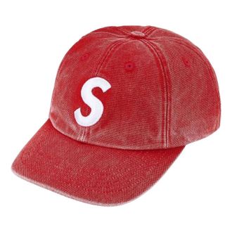 SUPREME SS26 Pigment Coated S Logo 6-Panel Red SUP-SS26-1019-RED