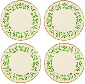 Lenox Set Of 4 Holiday Dinnerware Dinner Plates