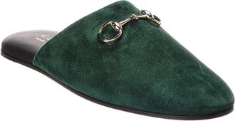 Gucci Horsebit Suede Mule