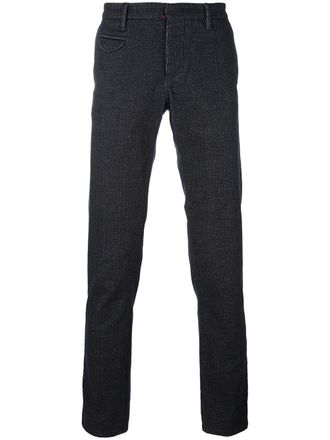 Incotex textured tailored trousers - Nero