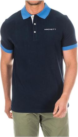 Hackett Poloshirt - Heren - Polos - Blauw - S - Katoen - Tops