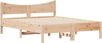 vidaXL Vidaxl - Estructura de cama sin colchón madera maciza de pino 140x190 cm