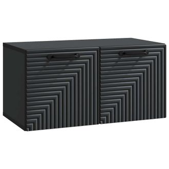 vidaXL Mueble Para Tv De Pared Negro 59,5 X 31 X 30 Cm Vidaxl