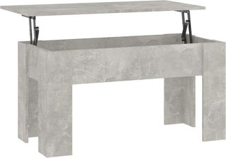 vidaXL Mesa De Centro Madera De Ingenier&iacute;a Gris Hormig&oacute;n 101x49x52 Cm Vidaxl