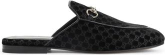 Gucci Schoenen, Dames, Zwart, 37 1/2 EU, Leer, Princetown Mules