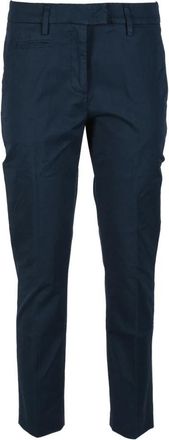 Dondup Slim-fit broek - Dames - Slim Fit Broeken - Blauw - W27 - Katoen - Broeken