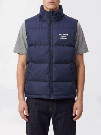 Dr&ocirc;le de Monsieur Dr&ocirc;le de Monsieur Gilet trapuntato in nylon con collo alto e logo a contrasto