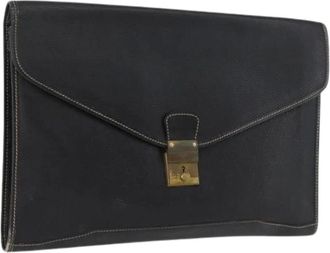 Loewe Pre-owned Clutches, female, Black, Size: ONE SIZE Pre-owned Briefcase