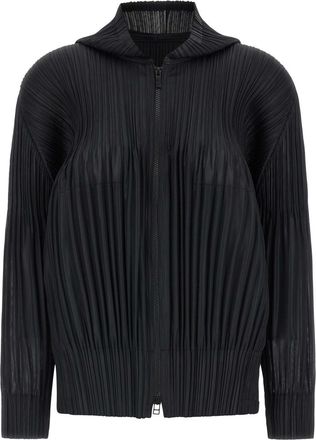 Issey Miyake Black Fluffy Basics Cardigan