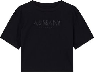 A|X Armani Exchange Tops, Dames, Zwart, XS, Katoen, T-shirt met korte mouwen
