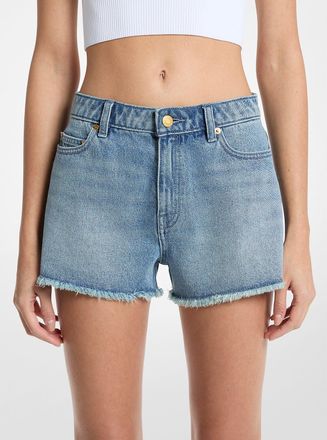 Michael Kors Gisele Frayed Denim Shorts