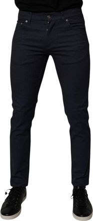Dolce & Gabbana Mens Slimfit Cotton Stretch Jeans - Dark Blue - Size EU 46 (Mens)
