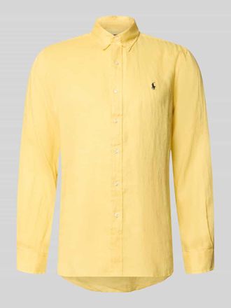 Polo Ralph Lauren Regular Fit Freizeithemd aus reinem Leinen in GELB, Gr&ouml;&szlig;e XXL