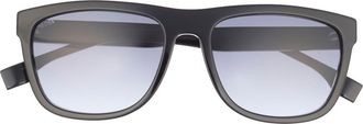 BOSS 58mm Polarized Rectangular Sunglasses in Black at Nordstrom Rack