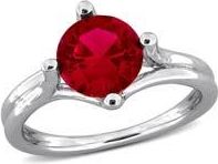 Delmar Created Ruby Solitaire Ring in Red at Nordstrom Rack, Size 9