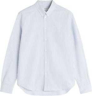 Maison Kitsun&eacute; Maison Kitsune | Profile Fox Striped Regular Shirt - XL