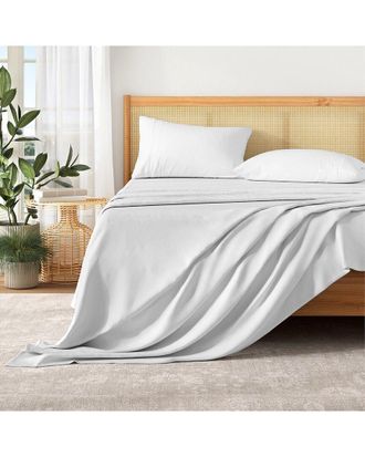Patina Vie Maison Pre-Washed Ultra-Soft Solid Bed Sheet Set