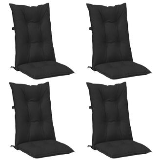 vidaXL Juego De Cojines Para Silla De Respaldo Alto 4 Pcs Vidaxl