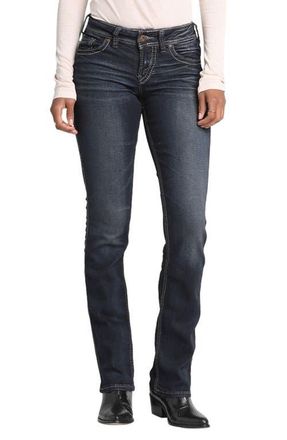 Silver Jeans Co Suki Slim Fit Bootcut Jeans in Indigo at Nordstrom, Size 34 X 33