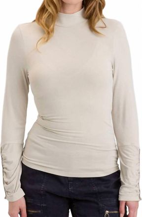 Xcvi Ainsley Turtleneck Top In Klondike Pigment