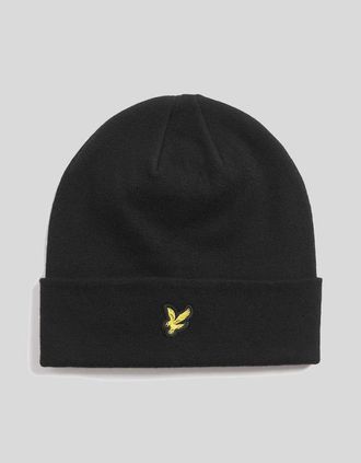 Lyle & Scott Lyle And Scott Mens Merino Wool Blend Beanie - Black - Size: 1SZ