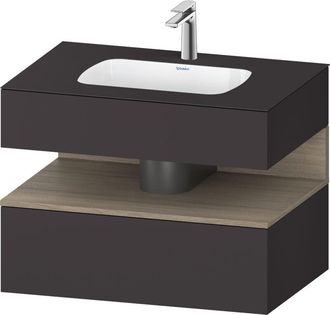 Duravit Qatego Lavabo Encastrado Con Base De Lavabo Consola, - Duravit