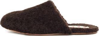 Marni Slippers in shearling - Marrone