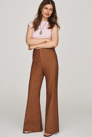 Maeve Jude Linen-Blend Trousers Pants