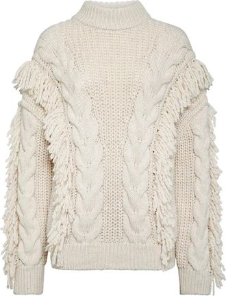 Philipp Plein Wollen Trui Oversized Skull - Dames - Coltruien - Wit - M - Wol - Truien & Vesten
