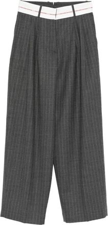 Nine In The Morning Pinstripe-print Pleated Trousers