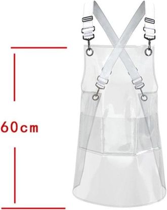 OEM Grembiule Trasparente, Grembiule Da Lavoro Per Salone - Grembiule Da Lavoro Impermeabile E Resistente Allolio Attrezzatura Da Cucina Regolabile Per Ca